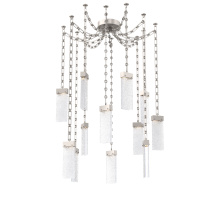 Hammerton SNB0042-12-BS-CR-CH3-L1 - Parallel Multi Light Pendant Multi Port Canopy Beige Silver