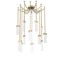 Hammerton SNB0042-12-GB-CG-CH2-L1 - Parallel Multi Light Pendant Multi Port Canopy Gilded Brass