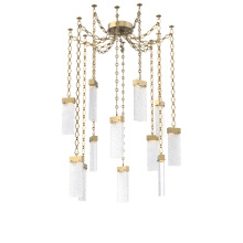 Hammerton SNB0042-12-GB-CR-CH1-L1 - Parallel Multi Light Pendant Multi Port Canopy Gilded Brass