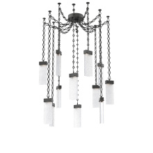 Hammerton SNB0042-12-MB-CR-CH1-L1 - Parallel Multi Light Pendant Multi Port Canopy Matte Black