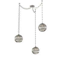 Hammerton SNB0047-03-BS-OS-CH2-E2 - Terra Multi Light Pendant Multi Port Canopy Beige Silver