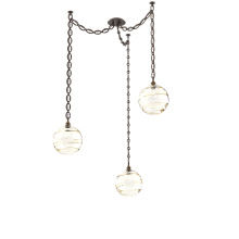 Hammerton SNB0047-03-FB-OA-CH2-E2 - Terra Multi Light Pendant Multi Port Canopy Flat Bronze