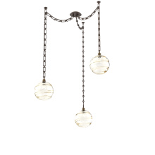 Hammerton SNB0047-03-FB-OA-CH3-E2 - Terra Multi Light Pendant Multi Port Canopy Flat Bronze