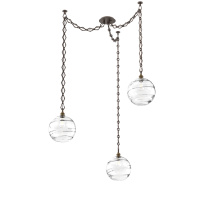 Hammerton SNB0047-03-FB-OC-CH1-E2 - Terra Multi Light Pendant Multi Port Canopy Flat Bronze