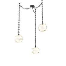 Hammerton SNB0047-03-MB-OA-CH1-E2 - Terra Multi Light Pendant Multi Port Canopy Matte Black