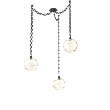 Hammerton SNB0047-03-MB-OA-CH2-E2 - Terra Multi Light Pendant Multi Port Canopy Matte Black