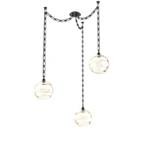 Hammerton SNB0047-03-MB-OA-CH3-E2 - Terra Multi Light Pendant Multi Port Canopy Matte Black