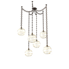 Hammerton SNB0047-06-FB-OA-CH2-E2 - Terra Multi Light Pendant Multi Port Canopy Flat Bronze