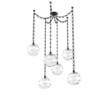 Hammerton SNB0047-06-MB-OC-CH3-E2 - Terra Multi Light Pendant Multi Port Canopy Matte Black