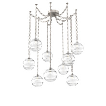 Hammerton SNB0047-09-BS-OC-CH2-E2 - Terra Multi Light Pendant Multi Port Canopy Beige Silver