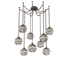 Hammerton SNB0047-09-FB-OS-CH1-E2 - Terra Multi Light Pendant Multi Port Canopy Flat Bronze