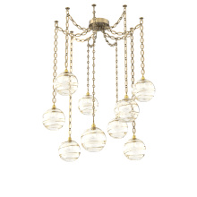 Hammerton SNB0047-09-GB-OA-CH2-E2 - Terra Multi Light Pendant Multi Port Canopy Gilded Brass