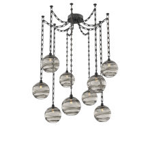 Hammerton SNB0047-09-MB-OS-CH3-E2 - Terra Multi Light Pendant Multi Port Canopy Matte Black