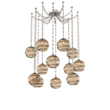 Hammerton SNB0047-12-BS-OB-CH2-E2 - Terra Multi Light Pendant Multi Port Canopy Beige Silver