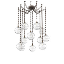 Hammerton SNB0047-12-FB-OC-CH3-E2 - Terra Multi Light Pendant Multi Port Canopy Flat Bronze