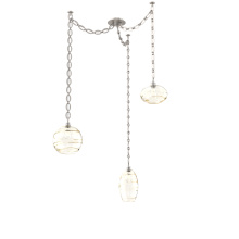 Hammerton SNB0048-03-BS-OA-CH2-E2 - Misto Multi Light Pendant Multi Port Canopy Beige Silver