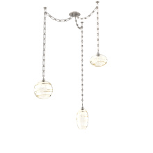 Hammerton SNB0048-03-BS-OA-CH3-E2 - Misto Multi Light Pendant Multi Port Canopy Beige Silver