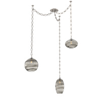 Hammerton SNB0048-03-BS-OS-CH1-E2 - Misto Multi Light Pendant Multi Port Canopy Beige Silver