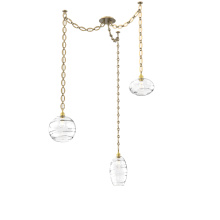 Hammerton SNB0048-03-GB-OC-CH2-E2 - Misto Multi Light Pendant Multi Port Canopy Gilded Brass