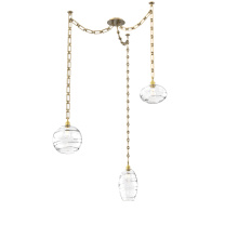 Hammerton SNB0048-03-GB-OC-CH3-E2 - Misto Multi Light Pendant Multi Port Canopy Gilded Brass