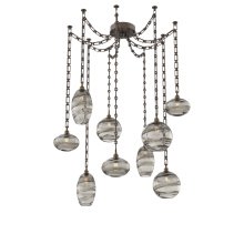 Hammerton SNB0048-09-FB-OS-CH3-E2 - Misto Multi Light Pendant Multi Port Canopy Flat Bronze