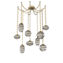 Hammerton SNB0048-09-GB-OS-CH2-E2 - Misto Multi Light Pendant Multi Port Canopy Gilded Brass
