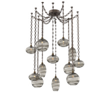 Hammerton SNB0048-12-FB-OS-CH1-E2 - Misto Multi Light Pendant Multi Port Canopy Flat Bronze