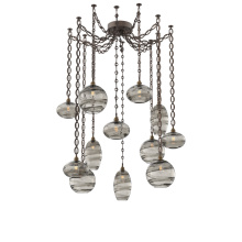 Hammerton SNB0048-12-FB-OS-CH2-E2 - Misto Multi Light Pendant Multi Port Canopy Flat Bronze