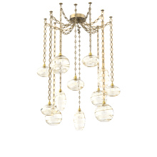 Hammerton SNB0048-12-GB-OA-CH2-E2 - Misto Multi Light Pendant Multi Port Canopy Gilded Brass