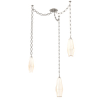 Hammerton SNB0049-03-BS-RA-CH2-L3 - Aalto Multi Light Pendant Multi Port Canopy Beige Silver