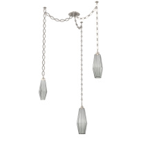 Hammerton SNB0049-03-BS-RS-CH2-L1 - Aalto Multi Light Pendant Multi Port Canopy Beige Silver