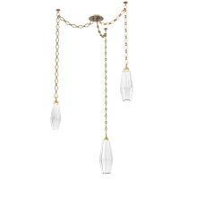 Hammerton SNB0049-03-GB-RC-CH1-L3 - Aalto Multi Light Pendant Multi Port Canopy Gilded Brass
