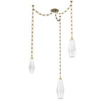 Hammerton SNB0049-03-GB-RC-CH3-L1 - Aalto Multi Light Pendant Multi Port Canopy Gilded Brass