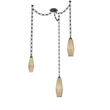 Hammerton SNB0049-03-MB-RB-CH3-L3 - Aalto Multi Light Pendant Multi Port Canopy Matte Black