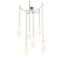 Hammerton SNB0049-06-BS-RA-CH2-L1 - Aalto Multi Light Pendant Multi Port Canopy Beige Silver