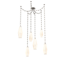 Hammerton SNB0049-06-BS-RA-CH3-L3 - Aalto Multi Light Pendant Multi Port Canopy Beige Silver