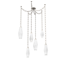 Hammerton SNB0049-06-BS-RC-CH2-L3 - Aalto Multi Light Pendant Multi Port Canopy Beige Silver
