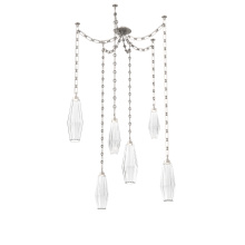 Hammerton SNB0049-06-BS-RC-CH3-L3 - Aalto Multi Light Pendant Multi Port Canopy Beige Silver