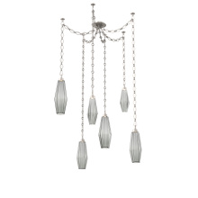 Hammerton SNB0049-06-BS-RS-CH1-L3 - Aalto Multi Light Pendant Multi Port Canopy Beige Silver