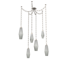 Hammerton SNB0049-06-BS-RS-CH2-L3 - Aalto Multi Light Pendant Multi Port Canopy Beige Silver