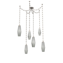 Hammerton SNB0049-06-BS-RS-CH3-L3 - Aalto Multi Light Pendant Multi Port Canopy Beige Silver