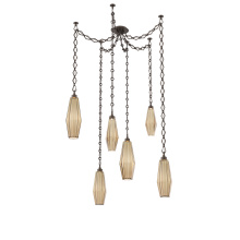 Hammerton SNB0049-06-FB-RB-CH1-L3 - Aalto Multi Light Pendant Multi Port Canopy Flat Bronze