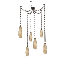 Hammerton SNB0049-06-FB-RB-CH3-L3 - Aalto Multi Light Pendant Multi Port Canopy Flat Bronze
