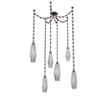 Hammerton SNB0049-06-FB-RS-CH3-L1 - Aalto Multi Light Pendant Multi Port Canopy Flat Bronze