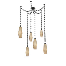 Hammerton SNB0049-06-MB-RB-CH3-L3 - Aalto Multi Light Pendant Multi Port Canopy Matte Black