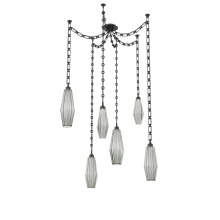 Hammerton SNB0049-06-MB-RS-CH3-L1 - Aalto Multi Light Pendant Multi Port Canopy Matte Black