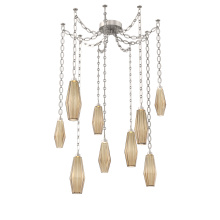 Hammerton SNB0049-09-BS-RB-CH2-L1 - Aalto Multi Light Pendant Multi Port Canopy Beige Silver