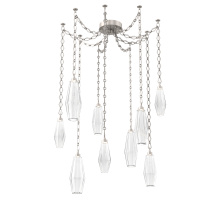 Hammerton SNB0049-09-BS-RC-CH1-L1 - Aalto Multi Light Pendant Multi Port Canopy Beige Silver