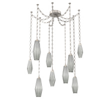 Hammerton SNB0049-09-BS-RS-CH1-L1 - Aalto Multi Light Pendant Multi Port Canopy Beige Silver