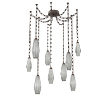 Hammerton SNB0049-09-FB-RS-CH3-L1 - Aalto Multi Light Pendant Multi Port Canopy Flat Bronze